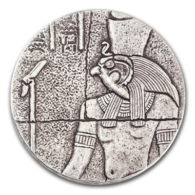 2016 (New) Horus Antique Proof Chad Africa 2 oz Silver Coin