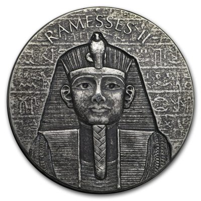 2017 (New) Ramses Ⅱ Antique Proof Chad Africa 2 oz Silver Coin