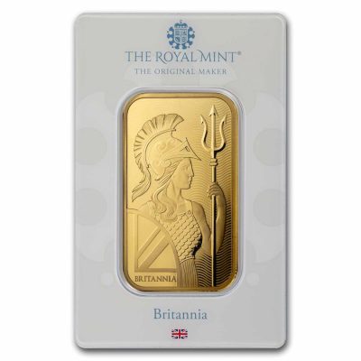 (新品) イギリス「ブリタニア」純金 1オンス バー