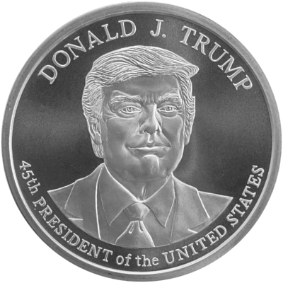 (New) USA「President Donald J. Trump」Silver 1 oz Coin