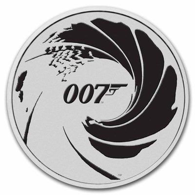 2022 (New) Tuvalu 1 oz Silver James Bond 007 Coin