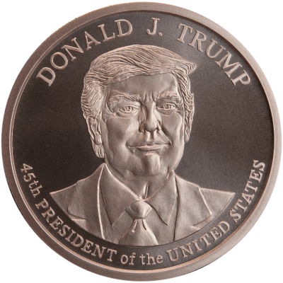 (New)「President Donald J. Trump」1oz  Copper Medallion .999 Round