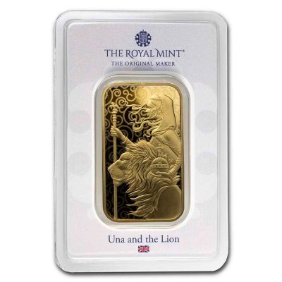 (New) 2021 Great Britain Royal Mint Una and the Lion・1 oz Gold Bar
