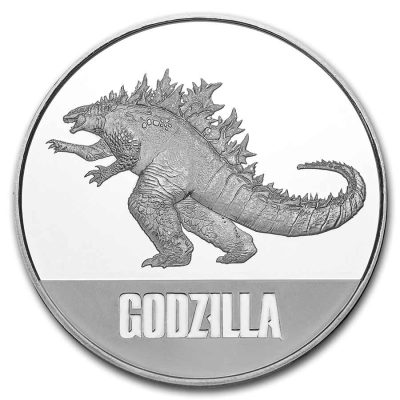 2021 (New) Niue 99.9% Silver「Godzilla」Godzilla Vs Kong 1 oz $2 Coin