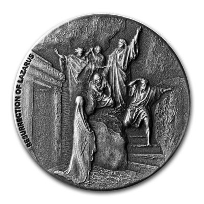 2020 (New) Bible Series Resurrection of Lazarus 2 oz Silver 62.2g Coin