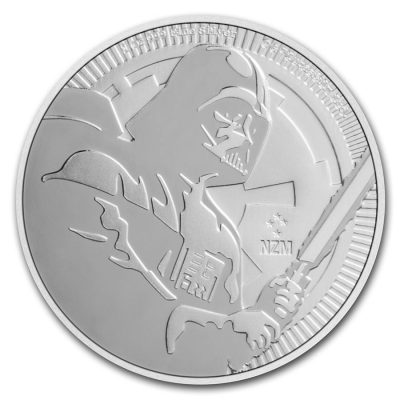 2020 (New) 99.9% Silver「Darth Vader Lightsaber」Niue Star Wars 1 oz $2 Coin