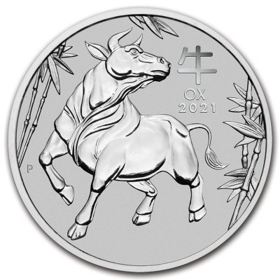 2021 (New) Australia Year of the Ox Platinum 1 oz Coin