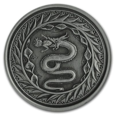 2020年 (新品) サモア「蛇 サーペント」純銀 1オンス アンティーク 銀貨