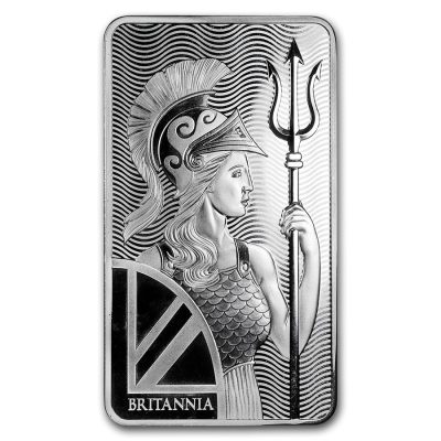 (新品) イギリス「ブリタニア」純銀 10オンス バー