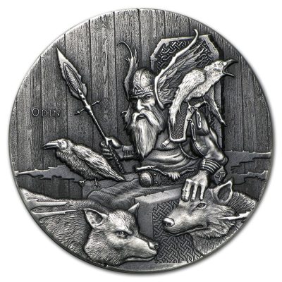 2015 (New) Viking Series [ Odin ] 2 oz Silver 62.2g Coin