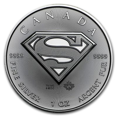 2016 (New) Canada $5 Superman 1 oz Silver 31.1g Coin