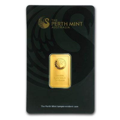 (New) 10 gram Australia Perth .9999 in Assay Gold Bar