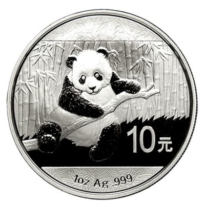 2014 (New) Chinese Panda in Capsule 1 oz Silver Coin