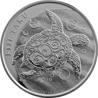 2012年 (新品) ニウエ「タク タイマイ・カメ」純銀 1オンス 銀貨
