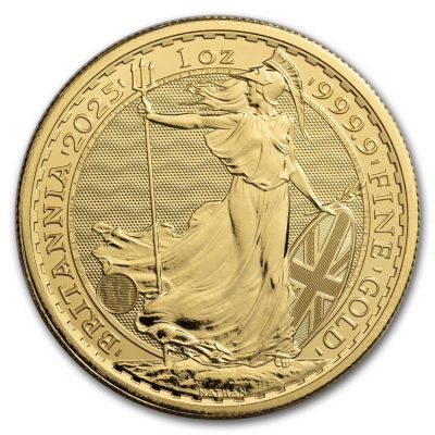 2025年 (新品) イギリス「ブリタニア」純金 1オンス 金貨