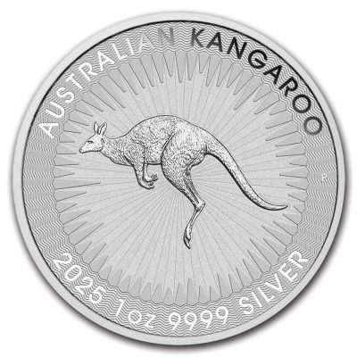 2025 (New) Australian Kangaroo Perth Mint 1 oz Silver Coin