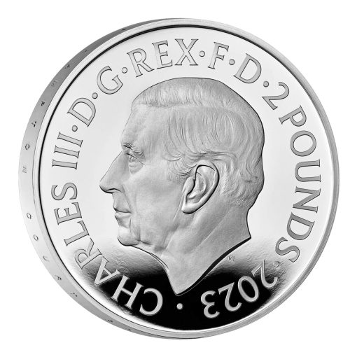 2023 (New) Great Britain Tudor Beasts The Bull of Clarence Silver 1 oz Proof Coin - Image 3