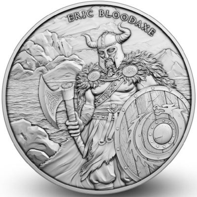 (New) USA Legendary Warriors Eric Bloodaxe Silver 1 oz Round