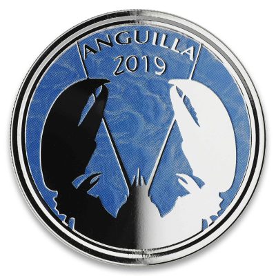 2019 (New) Anguilla Caribbean Lobster Silver 1 oz colored coin