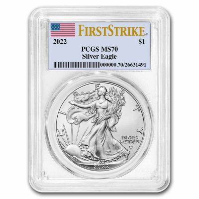 2022 (New) American Eagle Walking Liberty Silver 1 oz Coin PCGS MS70 (FirstStrike)