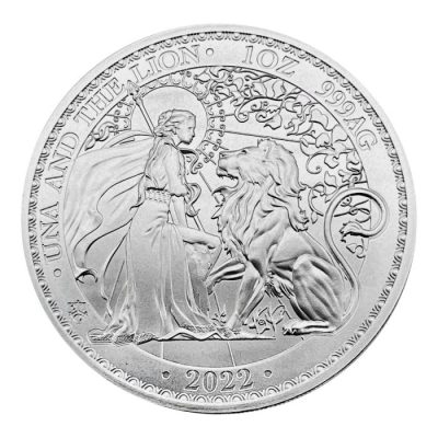 2022年 (新品) セントヘレナ「ウナとライオン」純銀 1オンス 銀貨