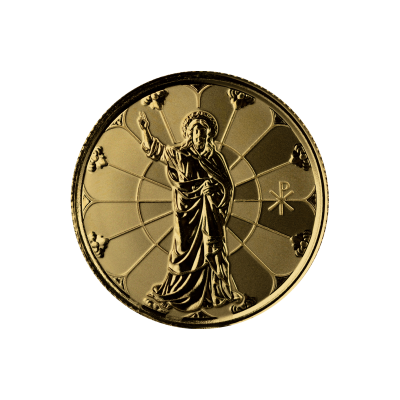 2022年 (新品) サモア「イエス キリストの光・救い主」純金 1/5オンス 金貨