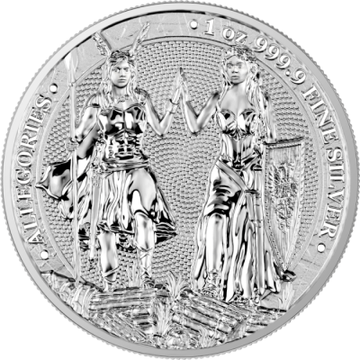 2023年 (新品) ポーランド「アレゴリーシリーズ・ガリアとゲルマニア」純銀 1オンス 銀貨・保証書付き