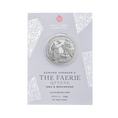 2023 (New) St Helena Faerie Queene Series Una & Redcrosse Silver 1 oz Coin