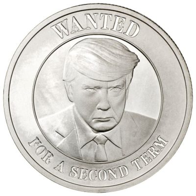 (新品) アメリカ「ドナルド・J・トランプ 二期目を求む」純銀 1オンス メダル