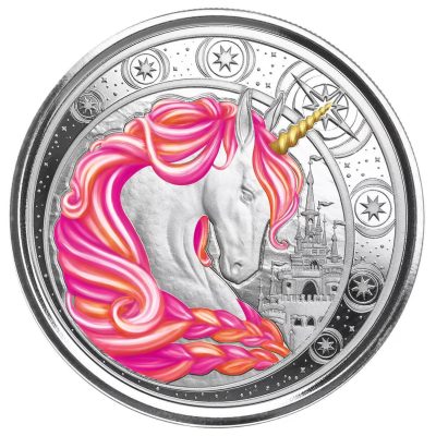 2023 (New) Ghana Unicorn "Jubilee" Silver 1 oz Color Coin