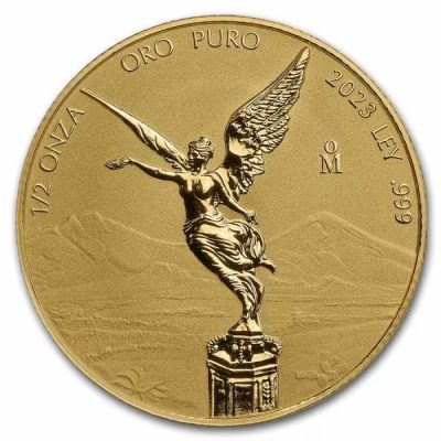 2023 (New) Mexico Libertad Gold 1/2 oz Reverse Proof Coin