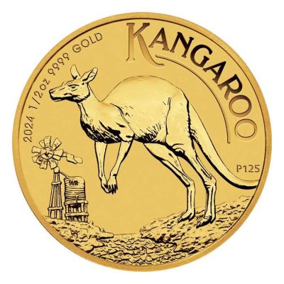 2024年 (新品) オーストラリア「カンガルー」純金 1/2オンス 金貨