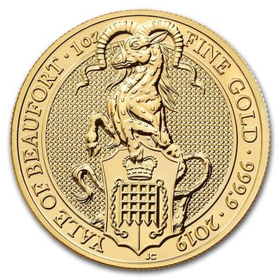 2019年 (新品) イギリス「クィーンズ ビースト・エール」純金 1オンス 金貨