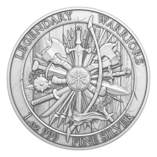 (New) USA Legendary Warriors Geronimo Silver 1 oz Round - Image 2