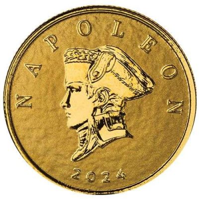 2024 (New) Liberia The Commander's Series Napoleon Bonaparte Gold 1/10 oz Coin