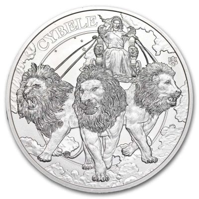 2024 (New) St. Helena Goddess Cybele and the Lions Silver 1 oz Coin
