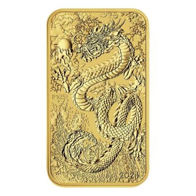 2024 (New) Australia Dragon Gold 1 oz Bar