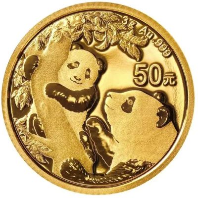 2021年 (新品) 中国「パンダ」純金 3グラム 金貨