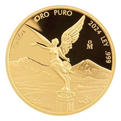 2024年 (新品) メキシコ「リベルタッド」純金 1オンス プルーフ 金貨