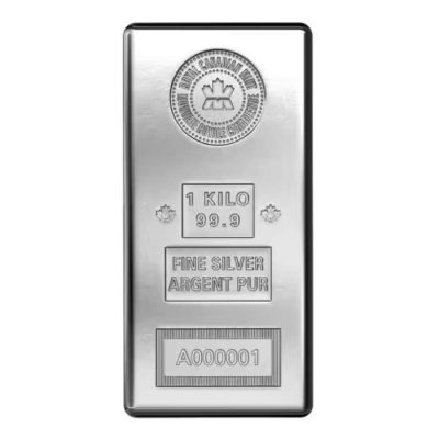 【3 Day Ship】(New) Royal Canadian Mint Silver 1 Kilogram Bar