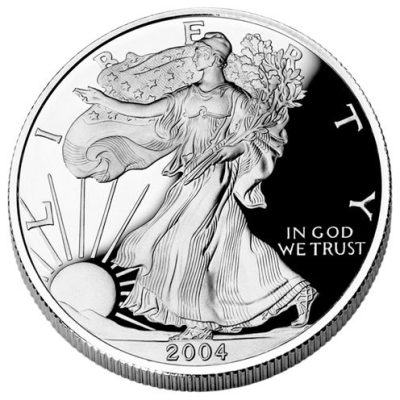 2004 (New) American Eagle Walking Liberty Silver 1 oz Proof Coin