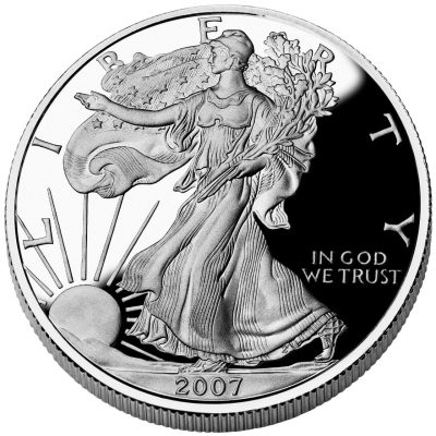 2007 (New) American Eagle Walking Liberty Silver 1 oz Proof Coin