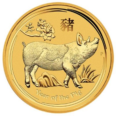 2019年 (新品) オーストラリア「干支 十二支・亥年 豬年」純金 1オンス 金貨