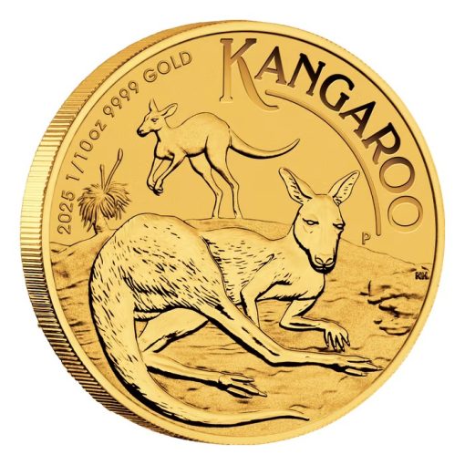 2025年 (新品) オーストラリア「カンガルー」純金 1/10オンス 金貨 - 画像 (3)