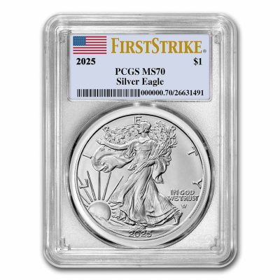 2025 (New) American Eagle Walking Liberty Silver 1 oz Coin PCGS MS70 (FirstStrike)