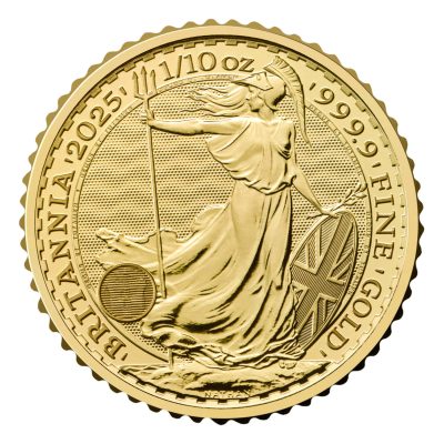 2025年 (新品) イギリス「ブリタニア」純金 1/10オンス 金貨