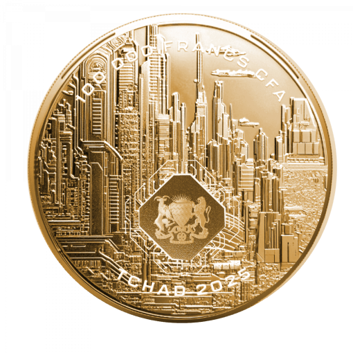 2025 (New) Chad AI Gold 1 oz Coin - Image 2