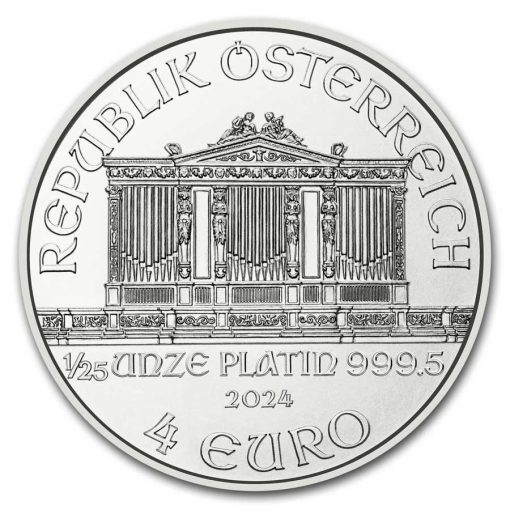2024 (New) Austrian Philharmonic Platinum 1/25 oz Coin - Image 2