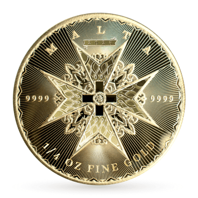 2025年 (新品) マルタ「マルタの十字」純金 1/4オンス 金貨