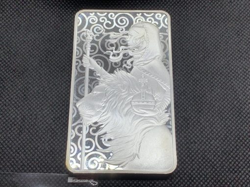 (New) 2021 British Royal Mint Una and the Lion 10 oz Silver Bar #5507